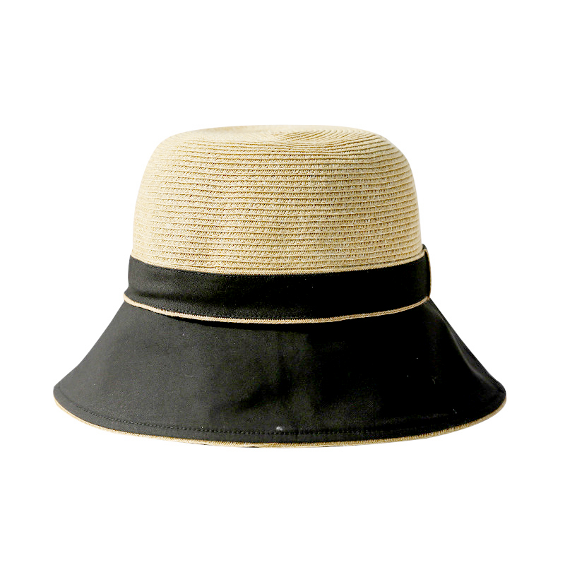 灵珑 帽子女夏季草帽女海边度假遮阳帽女休闲出游沙滩帽女拼接